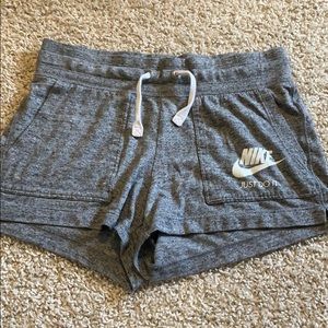 Grey Nike Sweat Shorts